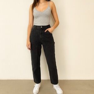 Aritzia Wilfred Free Brennan Carpenter Pants‎ Womens 0 Black Utility Workwear